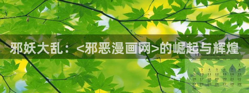 汗汗漫画网改名：邪妖大乱：<邪恶漫画网>的崛起与辉煌
